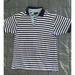 Native Habitat Planet Earth Vintage striped Polo Shirt - Medium